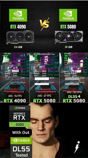 NVIDIA RTX 4090 vs RTX 5080 – DLSS Off vs DLSS 4 Performance Comparison!