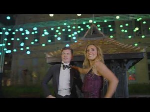 Amy Dowden and partner Lloyd Griffiths dances under The Light of Winter in Cardiff