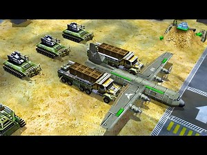 USA’s Retaliation Wipes Out GLA’s Entire Airfield | C&C Generals ZH - Modded Mission Map