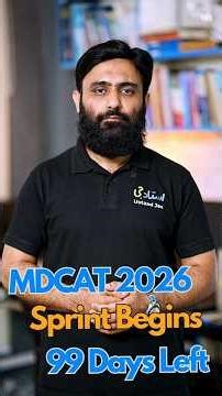 MDCAT 2026 Sprint Begins – 99 Days Left