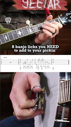 8 BANJO licks you NEED to learn!😱🪕 #banjolesson #banjoplayer #banjo