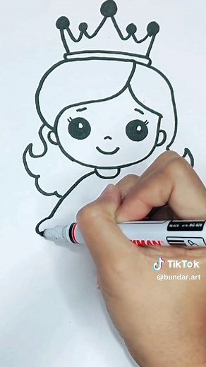 Learn How to Draw a Beautiful Princess with a Purple Dress and Crown