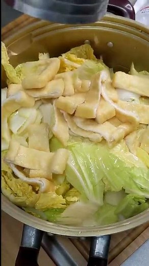 簡単レシピ。白菜と油あげですぐできる。冬におすすめ体がポカポカになる１品。