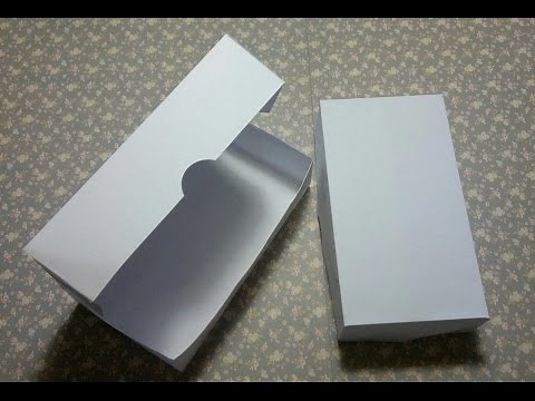 EASY How to fold box with fold over lid using one A4 paper No scoreboard