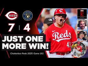 Cincinnati Reds ONE WIN From MLB Postseason! Reds End 13 Series Losing Streak To Brewers, Highlights