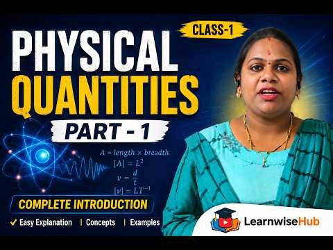 Class 1 Basics of physics (physical quantities) – Part 1 | Learnwisehub
