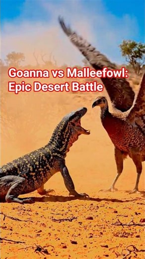 Goanna vs Malleefowl: Epic Desert Battle in Slow Motion | 4K Wildlife Action #GoannaVsMalleefowl