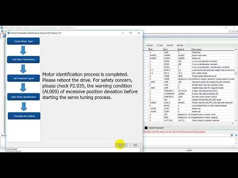 Delta ASD-A3 Servo drive drive linear motor setting and Auto tune