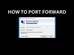 RDP Port forwarding Tutorial | Using a RDP to Port forward.