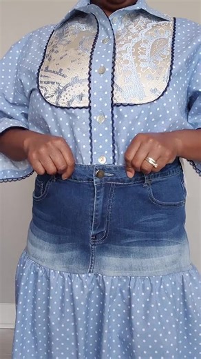 Handmade Women's Upcycled Denim Skirt - Etsy