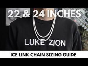 Ice Link Chain Sizing Guide | 22 Inch vs 24 Inch Sterling Silver Chains