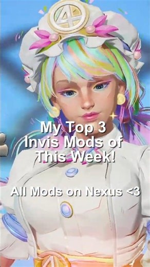 Invis Mod Collection || Mods of The Week! 🍰 #3 #marvelrivals #mods #fyp #short #shorts #viral #cake