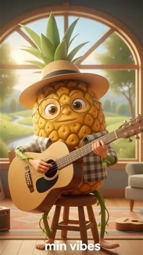 Pineapple Musician 🍍🎸 | Oddly Satisfying# Fruit #ASMR