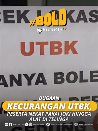 DUGAAN KECURANGAN UTBK, PESERTA NEKAT PAKAI JOKI HINGGA ALAT DI TELINGA Dugaan praktik kecurangan dalam pelaksanaan UTBK 2026 terungkap di sejumlah daerah di Indonesia. Di Semarang, Jawa Tengah, peserta diduga menggunakan alat bantu yang disembunyikan di telinga saat mengikuti ujian. Sementara di Malang, Jawa Timur, ditemukan dugaan penggunaan jasa joki dalam proses seleksi masuk perguruan tinggi. Kasus serupa juga terjadi di Surabaya, Jawa Timur, dengan indikasi pelanggaran berupa pemalsuan ide