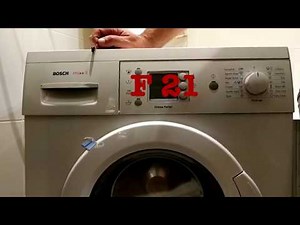 КАК убрать ошибку F21 в стиральной машине BOSCH
