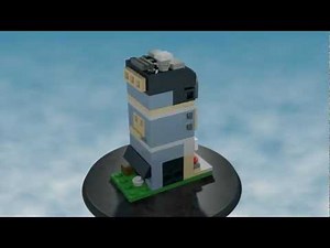 Lego Mini Modular Pet Shop (blender build animation)