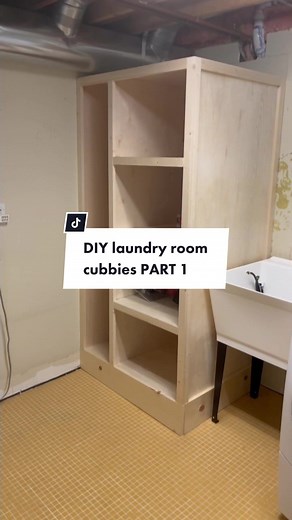 DIY Laundry Room Custom Cubbies Tutorial