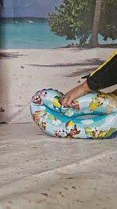 Deflating the Paw Patrol Swim Ring 💨🐾 So Satisfying!