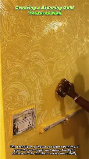 Creating a Stunning Gold Textured Wall