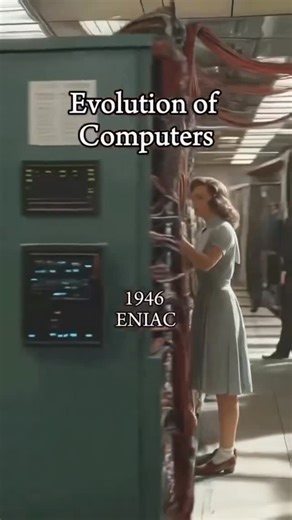 Cloud City on Instagram: "Эволюция компьютеров: от ENIAC до MacBook Air От гигантских шкафов ENIAC и UNIVAC I до IBM PC, первых Apple, ноутбуков PowerBook и ультратонкого MacBook Air — всего несколько десятилетий, и «комнаты» с лампами превратились в устройства, которые помещаются в рюкзак. В видео — путь с 1946 по 2010 год: каждое поколение компактнее, мощнее и ближе к нам в повседневной жизни. From room-sized ENIAC and UNIVAC I to the IBM PC, early Apple machines, PowerBook laptops and the ult