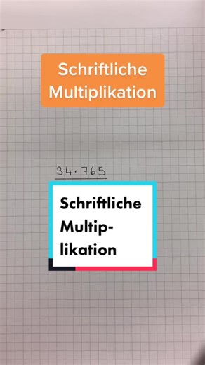 Einfache schriftliche Multiplikation lernen
