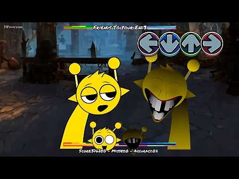 FNF Sprunki Normal VS Horror All Phases x Friends To Your End | Incredibox Sprunki FNF Rainbow Mods