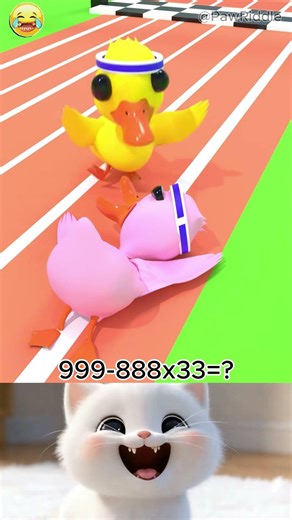 “Can You Solve This Math Problem Faster Than The Duck Runs?”#FunnyMath#DuckRace