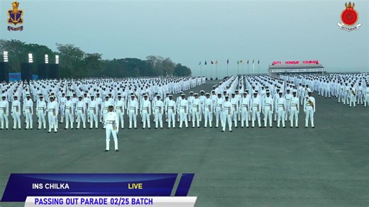 PASSING OUT PARADE 02/25 BATCH - INS CHILKA | Indian Navy
