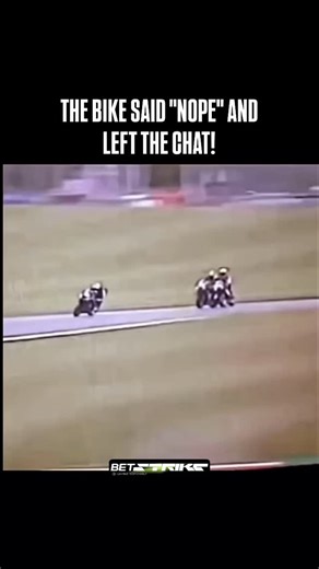 MotoShredderz on Instagram: "Watch this motorcycle completely overreact after the rider slides out on the corner. The bike decides it needs to go airborne, dramatically flipping and exploding in a cloud of smoke while the rider calmly walks away. A hilarious race fail and proof that even the machines sometimes have a meltdown! #MOTORCYCLEFAIL #BIKERACE #MOTORSPORTS #RACEFAIL #FUNNYFAIL #BIKECRASH #MOTOGP #SUPERCROSS #MOTORCYCLES #RACEDAY #OVEREACTED #INSTAMOTO"