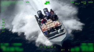 Drugs frantically thrown overboard in high-speed chase