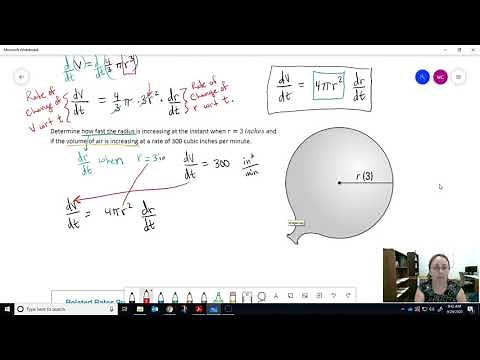 Related Rates: Pumping Air Into a Spherical Balloon