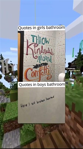 Quotes in Girls vs Boys Bathrooms!