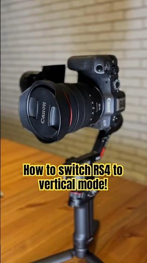 How to switch RS4 to vertical mode!#DJIRS4 #gimbal #filmmaking #cameragear #djirs4pro