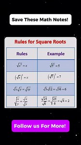 52K views · 323 reactions | Amazing Math Notes That You Need To Know...