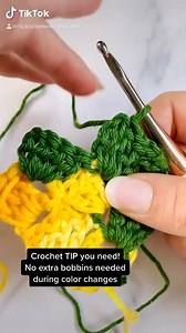 9.2K views · 162 reactions | Easy Crochet Tip! Change Colors in...