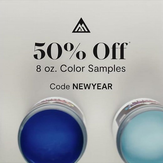 Find Your Next Paint Color with 50% Off 8 oz. Color Samples