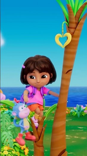 Dora & Boots Find Best Friend Heart Bananas! 🍌 #shorts