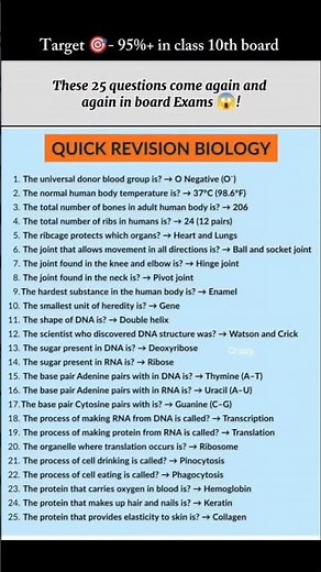 Quickly revise your entire science syllabus in just 1 page✅ #boardexam #science #quickrevision #exam