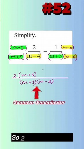 #52 –Algebraic Fractions-GCSE Maths