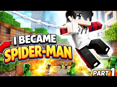 I Became Spider-Man in Minecraft! Survival Begins | Part 1 #minecraft #spiderman
