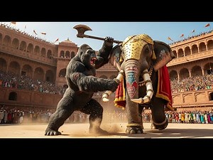 MONSTER BATTLES: King Kong vs Giant Elephant in Ancient Indian Arena | WILDCRAFT COMBAT