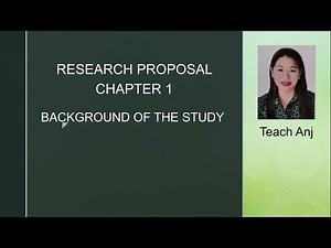 Research Proposal Chapter 1 Background of the study