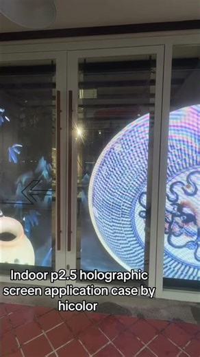 Indoor p2.5 holographic film screen application case by hicolor #bigscreen #ledtv #led #canada🇨🇦