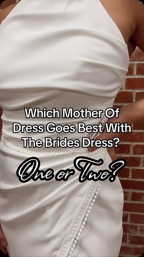 Which dress should mom wear to go best with this brides dress? ✨🌿 #wildrosebridal #bohobride #motherofthebride #motherofthegroom #mom #bride #wedding #engaged #2025bride #fyp | Wild Rose Bridal Mount Carmel