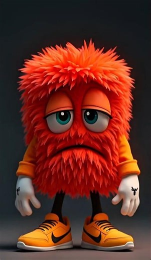 "Funny Cartoon Character in Nike Shoes | 3D Animation Shorts 2025"---