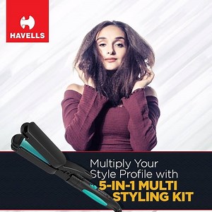 Now every hairstyle will be mastered by you! Stylize using the best combo pack of personal hair Curler and straighteners by Havells. Click to try: bit.ly/2Ry785Y | Havells