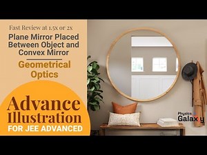 3. Advance Illustration | Geometrical Optics | Plane Mirror Placed Between Object and Convex Mirror