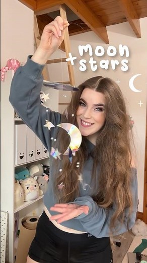 DIY hanging moon and stars room decor using CDs ✨💿