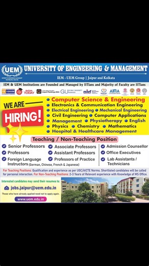 1.1K views | University of Engineering and Management Jaipur and...