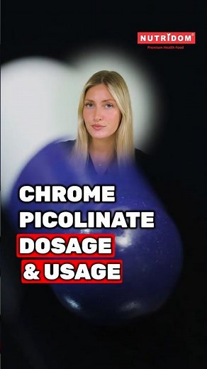 chrome Picolinate, 'Dosage & Usage' | Dr. Alyssa #health #supplements #nutrition